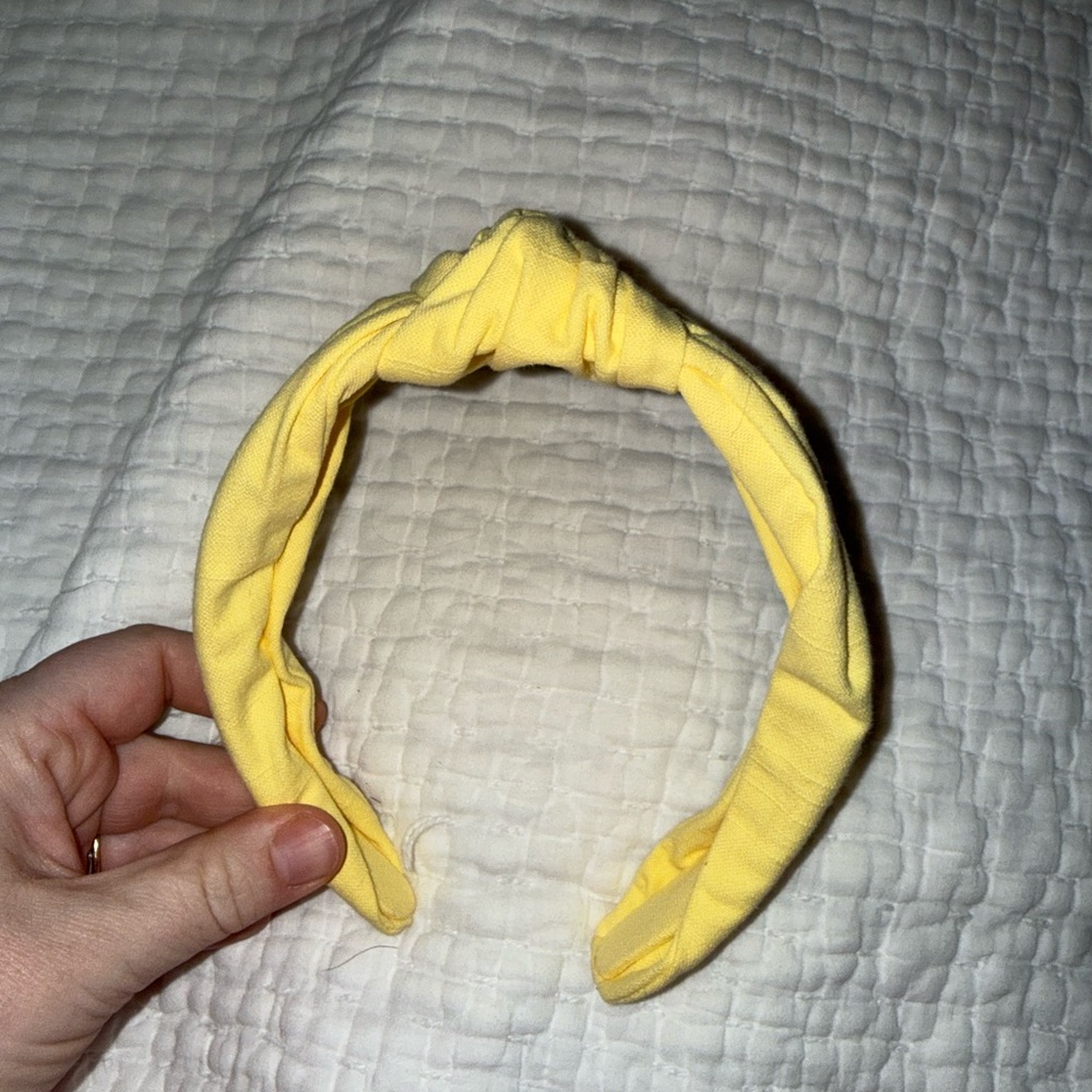 Yellow Knotted Headband - Unbranded
